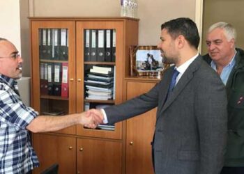 Ο Πρόεδρος της ΔΕΗ με τους εργαζόμενους στο Διοικητήριο του Νοτίου Πεδίου