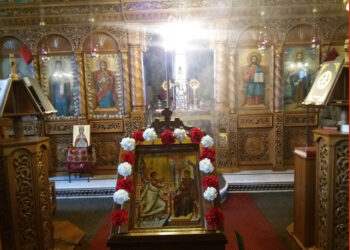 Χωρίς την παρουσία Λαού, ένεκα της πανδημίας του φονικού ιού,  η Δ’ Στάση των Χαιρετισμών στον Άγιο Διονύσιο Βελβεντού. του παπαδάσκαλου Κωνσταντίνου Ι. Κώστα