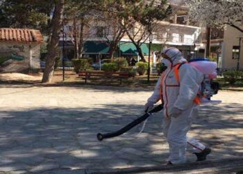 Προληπτική απολύμανση δημόσιων χώρων από τον Δήμο Εορδαίας (βίντεο-φώτο)