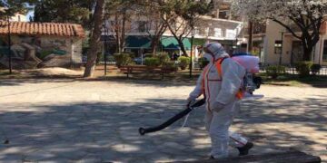 Προληπτική απολύμανση δημόσιων χώρων από τον Δήμο Εορδαίας (βίντεο-φώτο)