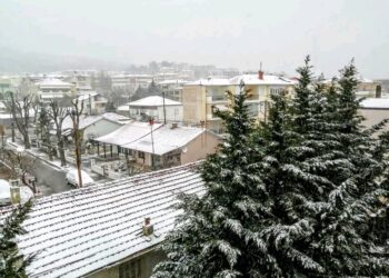 Ανοιξιάτικο …χιόνι και στην Κοζάνη