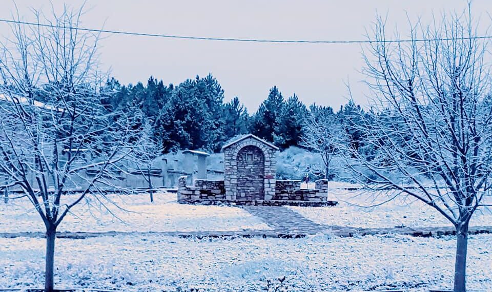 Πανέμορφες κατάλευκες εικόνες από το Πρωτοχωρι Κοζάνης στα λευκά