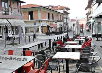 H εικόνα στα Σέρβια το Σάββατο 14/3/2020