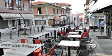 H εικόνα στα Σέρβια το Σάββατο 14/3/2020