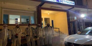 Απολύμανση στο Αστυνομικό Τμήμα Πτολεμαΐδας