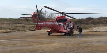 Νεάπολη Βοΐου: Η άφιξη με το ελικόπτερο του Υφ. Πολιτικής Προστασίας Ν. Χαρδαλιά και του κλιμακίου, για τα χωριά της καραντίνας (VIDEO)