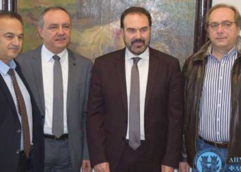 Τον Υφ. Εσωτερικών (Μακεδονίας – Θράκης) Θ. Καράογλου υποδέχτηκε ο Δήμαρχος Φλώρινας