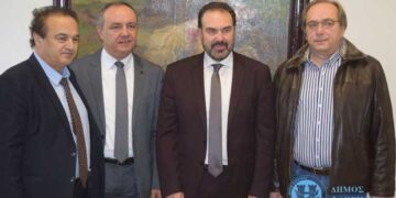 Τον Υφ. Εσωτερικών (Μακεδονίας – Θράκης) Θ. Καράογλου υποδέχτηκε ο Δήμαρχος Φλώρινας
