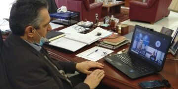 Ο Γιώργος Κασαπίδης σε τηλεδιάσκεψη με τους υπόλοιπους Περιφερειάρχες και τον Υπουργό Εσωτερικών για τον κορονοϊό