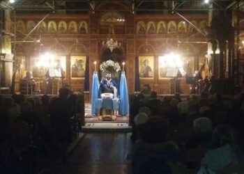 Κατάμεστος ο Ιερός Ναός Αγίου Στεφάνου Πτολεμαΐδας στους Α’  ΧΑΙΡΕΤΙΣΜΟΥΣ υπέρ της Παναγίας Θεοτόκου!