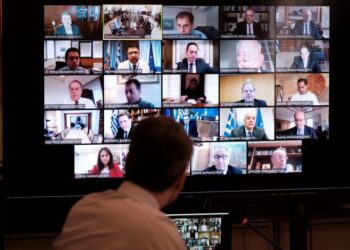 Σε εξέλιξη το Υπουργικό Συμβούλιο μέσω τηλεδιάσκεψης- Τι είπε ο Πρωθυπουργός (φώτο)