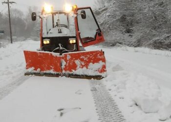Αποχιονισμός στη Βλάστη Εορδαίας (φωτογραφίες)