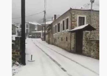 Χιονόπτωση στη Βλάστη – Δείτε live εικόνα