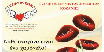 Γέφυρα Ζωής: Με ραντεβού και η11η  Αιμοδοσία  του 2020 την Τετάρτη 8 Απριλίου