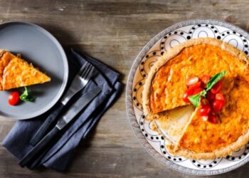 Τάρτα με πιπεριά Φλωρίνης και φέτα