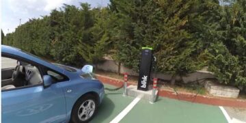 Επίσκεψη δοκιμής στο σταθμό φόρτισης Ηλεκτρικών Οχημάτων που τοποθέτησε η Blink Charging Europe στο ξενοδοχείο Παντελίδης στην Πτολεμαΐδα (video)