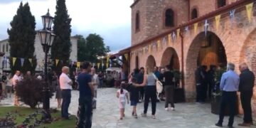 Χοροστατούντος του Σεβασμιωτάτου Μητροπολίτου Φλωρίνης κ.κ. Θεοκλήτου οι θρησκευτικές εκδηλώσεις στον πανηγυρίζοντα Ιερό Ναό Μεταμορφώσεως του Σωτήρος Αρδασσας