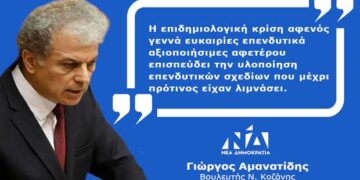 Γ. Αμανατίδης:  «Επενδύσεις και πανδημία: μία σχέση συγκρουσιακή και ασύμπτωτη;»