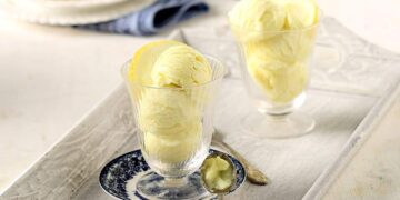 Πανεύκολο παγωτό λεμόνι (gelato al limone)