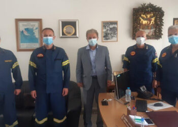 Επίσκεψη του βουλευτή ΝΔ Γ. Αμανατίδη στην Περιφερειακή Διοίκηση Πυροσβεστικών Υπηρεσιών Δ. Μακεδονίας