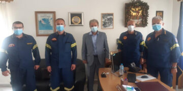 Επίσκεψη του βουλευτή ΝΔ Γ. Αμανατίδη στην Περιφερειακή Διοίκηση Πυροσβεστικών Υπηρεσιών Δ. Μακεδονίας