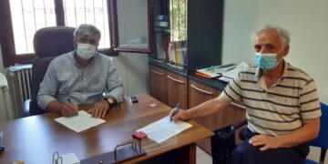 Υπογραφή σύμβασης για το έργο: «Εργασίες ασφαλτόστρωσης αύλειου χώρου στο 4ο Γυμνάσιο Πτολεμαΐδας»