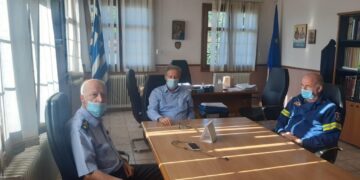 Τον Δήμαρχο Νεστορίου επισκέφθηκε ο Διοικητής της Περιφ. Πυροσβεστικής Διοίκησης Δ. Μακεδονίας, Αρχιπύραρχος Ιωάννης Ράπτης