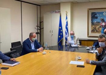 Γιώργος Αμανατίδης: Η στήριξη των αγροτών στο επίκεντρο της συνάντησης με τον Πρόεδρο του ΕΛΓΑ Α. Λυκουρέντζου (δελτίο τύπου)