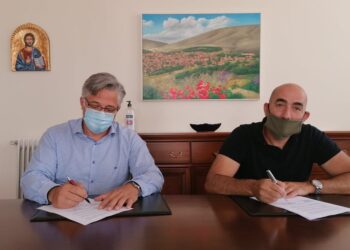 Υπογραφή Σύμβασης Έργου Υπογείωση του εναέριου υποσταθμού Ι.Ν Αγ. Γεωργίου (Υ/Σ 4 Νεάπολης) και τμήματος του εναέριου δικτύου στον κεντρικό δρόμο του οικισμού της Νεάπολης του Δήμου Βοΐου »