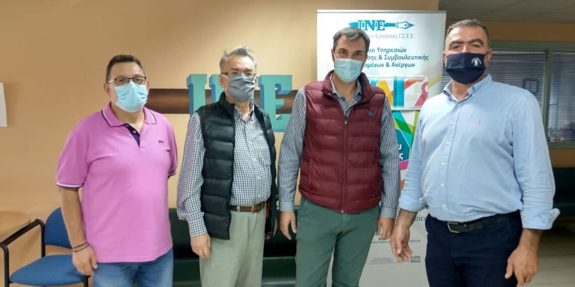Συνάντηση του Αντιπεριφερειάρχη Αναπτυξιακής Μετάβασης Στέργιου Κιάνα με εκπροσώπους του ΕΚΕΤΑ/ΙΔΕΠ και του ΙΝΕ/ΓΣΕΕ