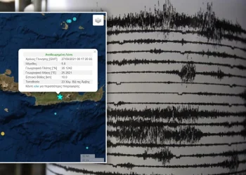 Ισχυρός σεισμός στην Κρήτη 5,8 Ρίχτερ – Ταρακουνήθηκε το νησί