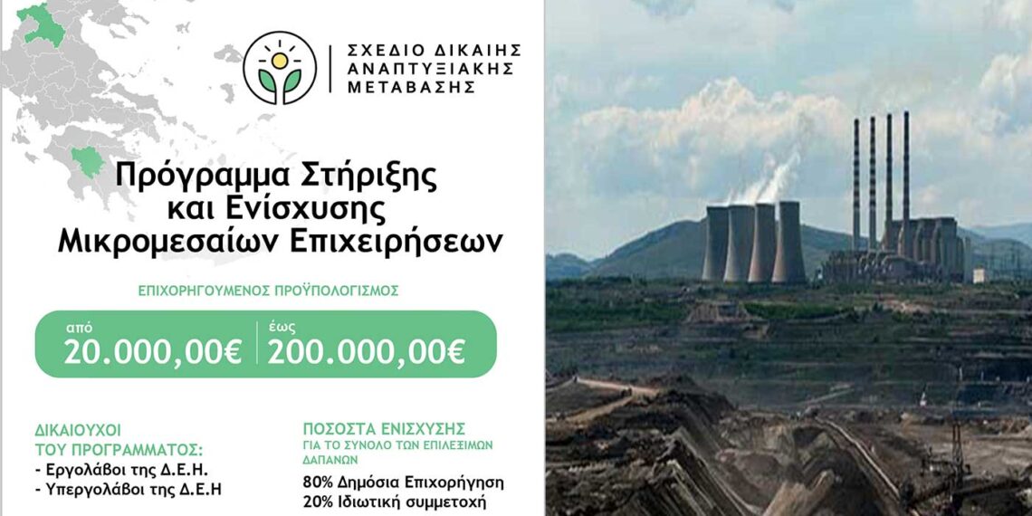Η προκήρυξη του προγράμματος στήριξης και Ενίσχυσης Μικρομεσαίων Επιχειρήσεων στις λιγνιτικές περιοχές – Δικαιούχοι, προϋπολογισμός, κριτήρια, επιλέξιμες δαπάνες