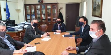 Πορεία υλοποίησης σημαντικών έργων  για τον πρωτογενή τομέα της Π.Δ.Μ.- Με  το Γενικό Γραμματέα Αγροτικής Πολιτικής και Κοινοτικών Πόρων κ. Κωνσταντίνο Μπαγινέτα συναντήθηκε ο Περιφερειάρχης Γιώργος Κασαπίδης