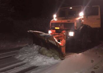 Χιονόπτωση και στη Βλάστη
