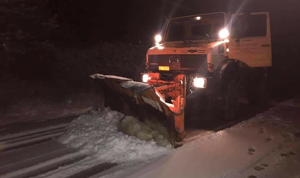 Χιονόπτωση και στη Βλάστη