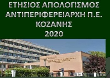 Ετήσιος απολογισμός του Αντιπεριφερειάρχη Κοζάνης Γρηγόρη Τσιούμαρη