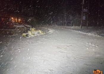 ΤΩΡΑ: Πυκνή χιονόπτωση στη Φλώρινα (ΦΩΤΟ-BINTEO)