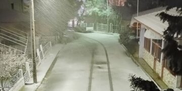 Νυχτερινή Κοζάνη…στα λευκά