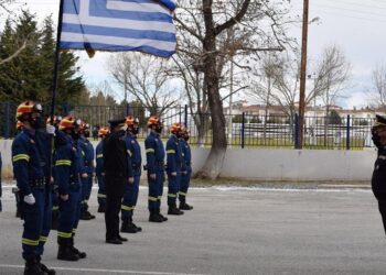 Φωτογραφίες από την τελετή αποφοίτησης της 88ης εκπαιδευτικής σειράς Δοκίμων Πυροσβεστών στο παράρτημα Πτολεμαΐδας