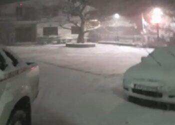 ΤΩΡΑ: Χιονόπτωση στη Σαμαρίνα Γρεβενών -VIDEO