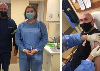 Το εμβόλιο κατά του κορωνοϊού έκανε ο διοικητής της Πυροσβεστικής Υπηρεσίας Πτολεμαΐδας Χρήστος Σπυρίδης – To μήνυμά του