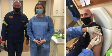 Το εμβόλιο κατά του κορωνοϊού έκανε ο διοικητής της Πυροσβεστικής Υπηρεσίας Πτολεμαΐδας Χρήστος Σπυρίδης – To μήνυμά του