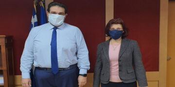 Συνάντηση Π. Βρυζίδου με τον Υφυπουργό παρά τω Πρωθυπουργώ κ. Θ. Λιβάνιο