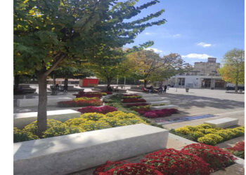 Με όμορφα χρώματα γέμισε η κεντρική πλατεία Κοζάνης