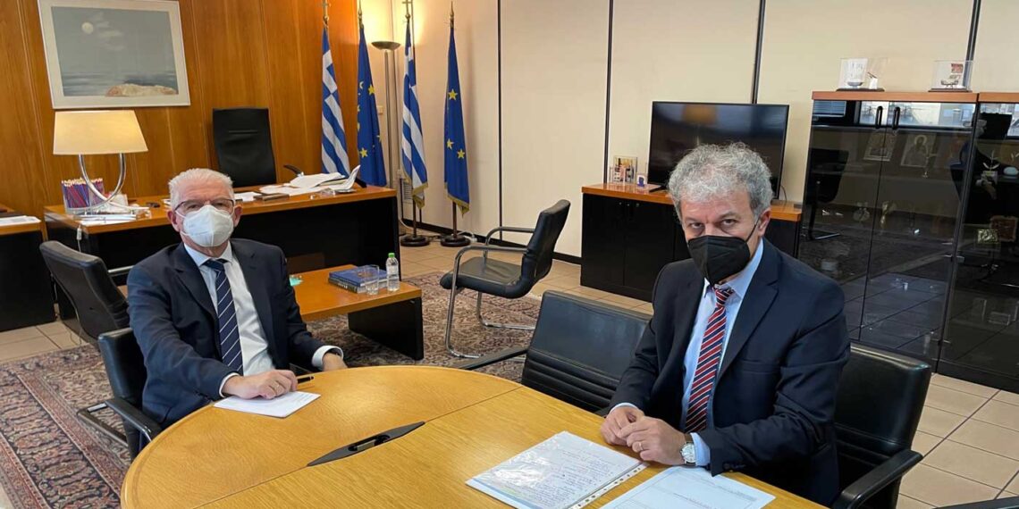 Συνάντηση του βουλευτή Γιώργου Αμανατίδη με τον πρόεδρο του ΕΛΓΑ Ανδρέα Λυκουρέντζο