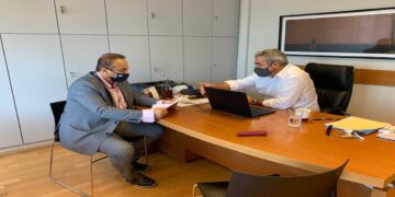 Το πρόγραμμα ενίσχυσης των 10 εκ. σε επιχειρήσεις και εργολάβους που έχουν σχέση με την ΔΕΗ στο επίκεντρο συνάντησης Γ. Αντωνιάδη και Κωστή Μουσουρούλη