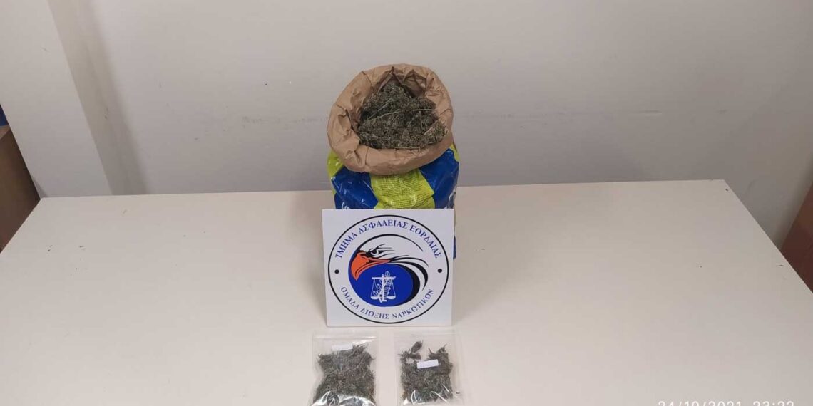 Εορδαία: Συνελήφθη 61χρονος με τη συνδρομή αστυνομικού σκύλου, για κατοχή ακατέργαστης κάνναβης 1 κιλού και 300 γραμ.
