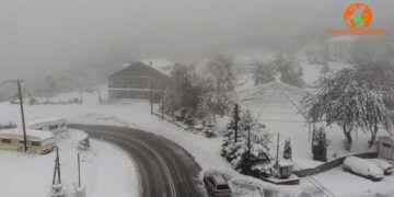 Μαγικό VIDEO με κατάλευκες εικόνες από DRONE στο Πισοδέρι και το χιονοδρομικό της Βίγλας-VIDEO