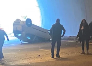 Τροχαίο στην Εγνατία: Τούμπαρε αυτοκίνητο στη σήραγγα της Καστανιάς