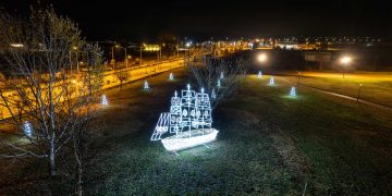 Υπέροχες φωτογραφίες και βίντεο με drone από τη στολισμένη Πτολεμαΐδα !